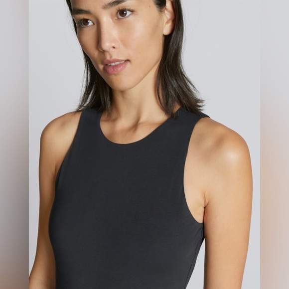 Everlane The Cutaway Tank Bodysuit Black bikini Body Suit Women’s NWOT - Picture 3 of 12